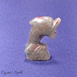 China, glassware and earthenware wholesaling: Bloodstone Dolphin Small