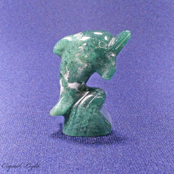 Moss Agate Dolphin Small
