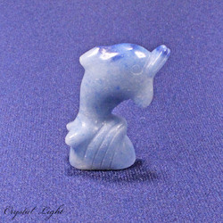 China, glassware and earthenware wholesaling: Blue Quartz Dolphin Small