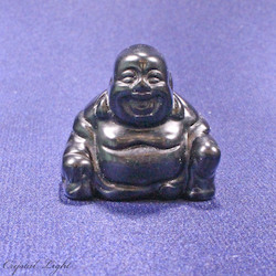 China, glassware and earthenware wholesaling: Black Obsidian Buddha Small