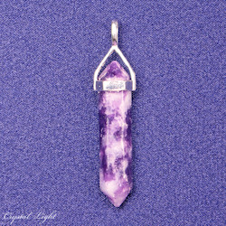 China, glassware and earthenware wholesaling: Lepidolite DT Pendant Sterling Silver