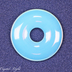 China, glassware and earthenware wholesaling: Opalite Donut Pendant