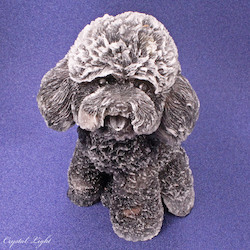 China, glassware and earthenware wholesaling: Resin Dog - Obsidian