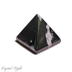 China, glassware and earthenware wholesaling: Snowflake Obsidian Pyramid