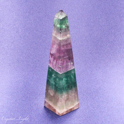 China, glassware and earthenware wholesaling: Rainbow Fluorite Obelisk