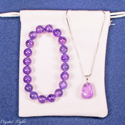 China, glassware and earthenware wholesaling: Amethyst Sterling Silver Gift Set