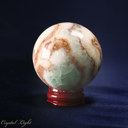 China, glassware and earthenware wholesaling: Pistachio Calcite Sphere