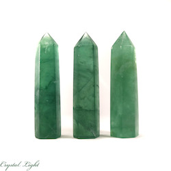 China, glassware and earthenware wholesaling: Green Fluorite Point