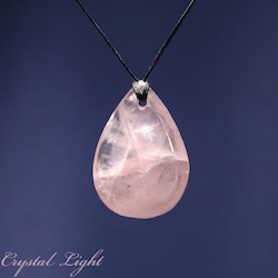 China, glassware and earthenware wholesaling: Rose Quartz Drop Necklace