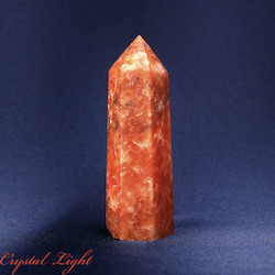 China, glassware and earthenware wholesaling: Orange Orchid Calcite Point