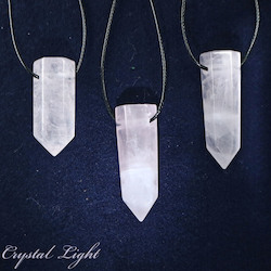 China, glassware and earthenware wholesaling: Rose Quartz Point Necklace
