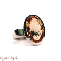 China, glassware and earthenware wholesaling: Citrine Faceted Ring
