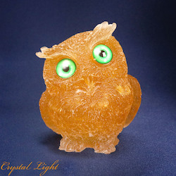 China, glassware and earthenware wholesaling: Citrine Resin Owl