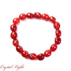 China, glassware and earthenware wholesaling: Red Agate Tumble Bracelet