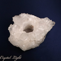 China, glassware and earthenware wholesaling: Quartz Cluster Candle Holder