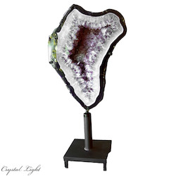 China, glassware and earthenware wholesaling: Amethyst Ring on Stand (Short)