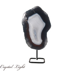 China, glassware and earthenware wholesaling: Agate Slab on Stand