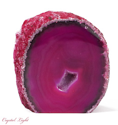 China, glassware and earthenware wholesaling: Pink Agate Cut Base