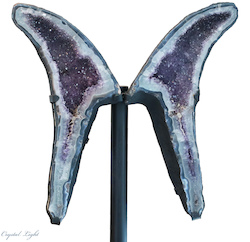 China, glassware and earthenware wholesaling: Amethyst Wings on Stand