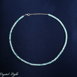 China, glassware and earthenware wholesaling: Larimar Beaded Necklace /5mm