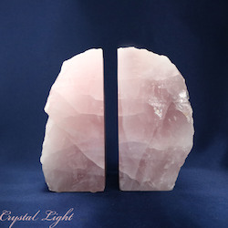 China, glassware and earthenware wholesaling: Rose Quartz Bookends