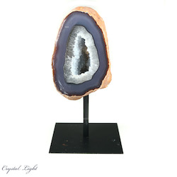 China, glassware and earthenware wholesaling: Agate Geode on Stand