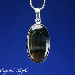 China, glassware and earthenware wholesaling: Blue Tiger's Eye Pendant