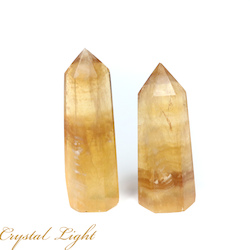China, glassware and earthenware wholesaling: Yellow Fluorite Point Lot