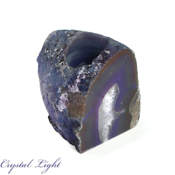 China, glassware and earthenware wholesaling: Purple Agate Candle Holder