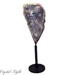 China, glassware and earthenware wholesaling: Amethyst Large Druse on Stand