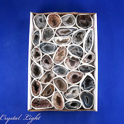 China, glassware and earthenware wholesaling: Agate Druse Geode Box Set (Size 1)