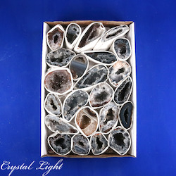 China, glassware and earthenware wholesaling: Agate Druse Geode Box Set (Size 2)