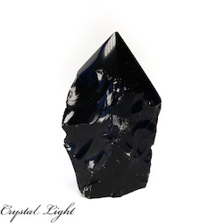 China, glassware and earthenware wholesaling: Black Obsidian Cut Base Point