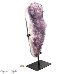 China, glassware and earthenware wholesaling: Amethyst Druse on Stand