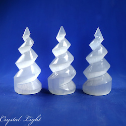 China, glassware and earthenware wholesaling: Selenite Spiral Point