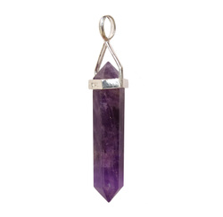 China, glassware and earthenware wholesaling: Chevron Amethyst DT Pendant Sterling Silver