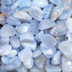 China, glassware and earthenware wholesaling: Blue Chalcedony Tumble 50g