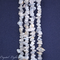 China, glassware and earthenware wholesaling: Blue Lace Agate Chip Beads