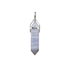 China, glassware and earthenware wholesaling: Blue Lace Agate DT Pendant Sterling Silver
