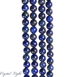 China, glassware and earthenware wholesaling: Lapis Lazuli 8mm Round Beads