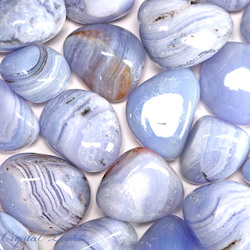 China, glassware and earthenware wholesaling: Blue Lace Agate Tumble