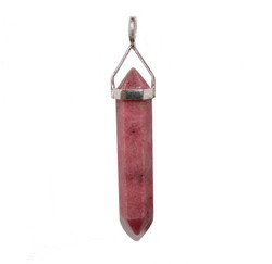 China, glassware and earthenware wholesaling: Rhodonite DT Pendant Sterling Silver