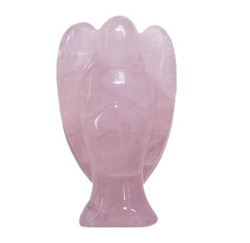 China, glassware and earthenware wholesaling: Rose Quartz Angel Large