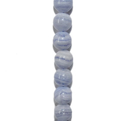 China, glassware and earthenware wholesaling: Blue Lace Agate 8mm Round Beads