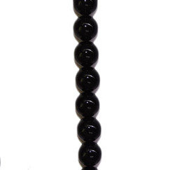 Black Agate 8mm Round Beads