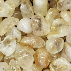 China, glassware and earthenware wholesaling: Citrine Tumble 35-50mm/250g