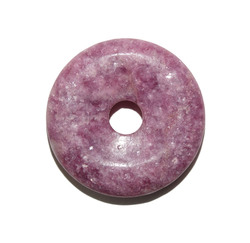 Lepidolite Donut Pendant