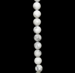 China, glassware and earthenware wholesaling: Howlite 8mm Round Beads