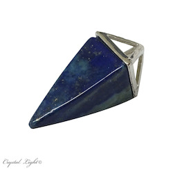 China, glassware and earthenware wholesaling: Lapis Lazuli Pyramid Pendant