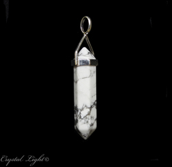 China, glassware and earthenware wholesaling: Howlite DT Pendant Sterling Silver
